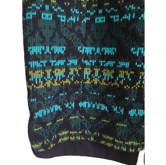 Akris Punto Green Multi Tweed Sheath Dress 8 Sleeveless V-neck - Picture 5 of 12